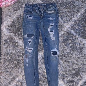 American eagle ripped jeans